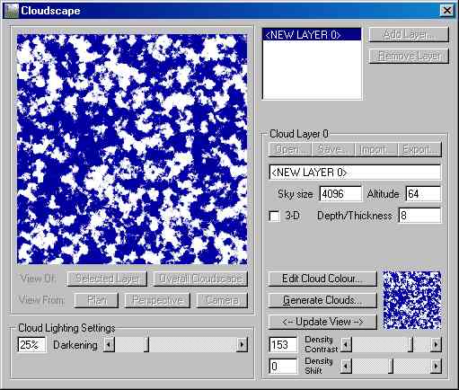 Das Cloudscape Fenster